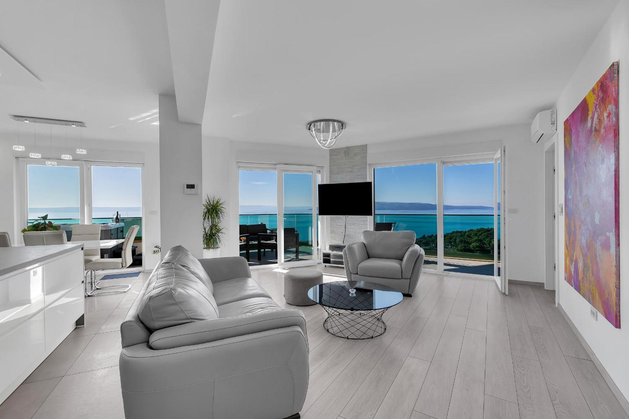 Exclusive Penthouse Big Blue With Private Jacuzzi Leilighet Makarska Eksteriør bilde