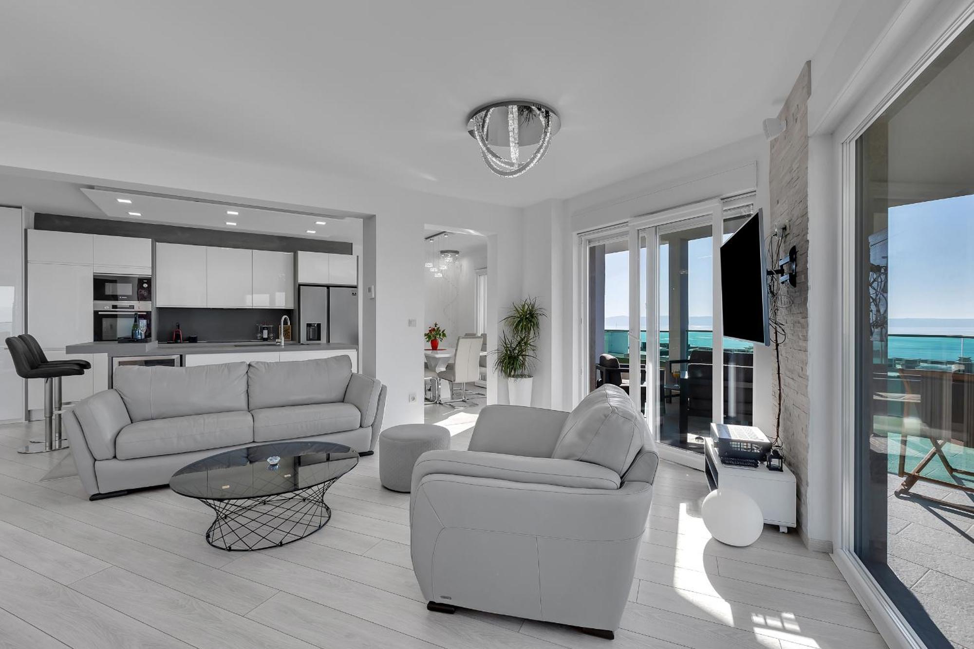Exclusive Penthouse Big Blue With Private Jacuzzi Leilighet Makarska Eksteriør bilde